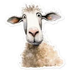 Sheep Lamb Ewe - Vinyl Decal Sticker - Car Window Laptop - ebn12258