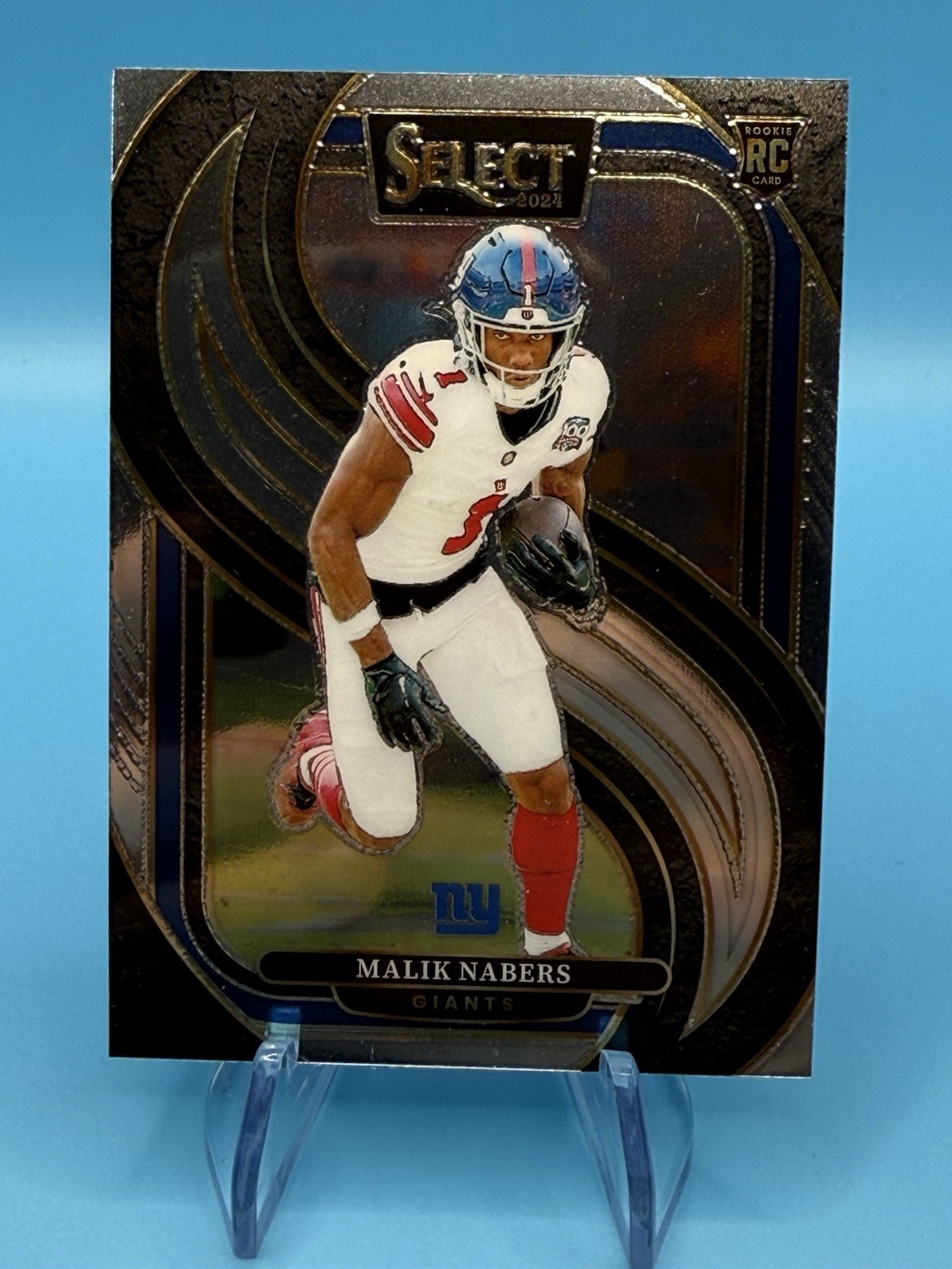 2024 Panini Select - Premier Level Malik Nabers #116 Silver Prizm