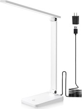LED Desk Lamp for Home Office, 3 Levels Dimmable Light Normal, White