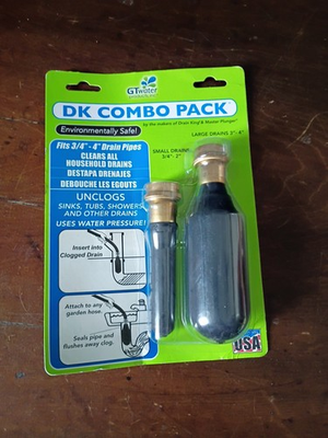 #ad #ad Drain King Dk Combo Pack Easy to Use Unclogging Kit .75 to 4 Inch $28.95