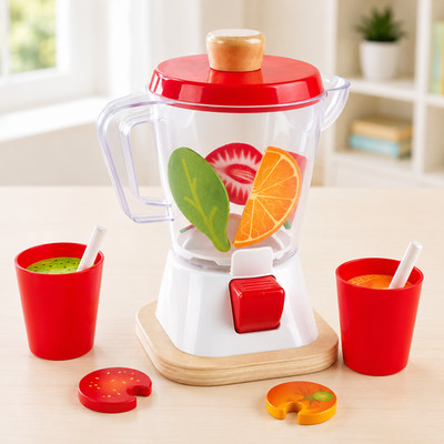 Hape Smoothie Mixer Kinderküche E3158 Spielzeug Mixer Set Zubehör 200663
