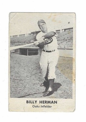 1950 REMAR BAKING billy herman HOF great deal