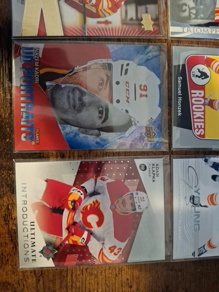 Calgary Flames Lot Of 8 Cards As Pictured **Combine Ship ** - Image 2 of 4
