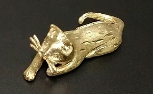 Golden Cat Genuine 14K Gold Plated Cat Feline. Excellent gift for Cat Lovers.