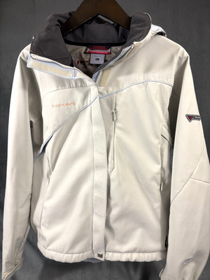 COLUMBIA Convert Velocity BoardWear Womens Ski Snowboard Jacket White sz L