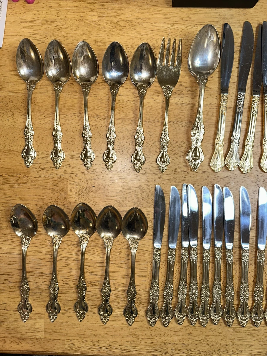 Japan Gold Plated Standard Set Flatware Sets for sale - eBay