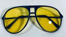 Vintage Night Drive ND Amber Vision SunGlasses Yellow Lens Driver
