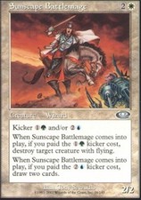 Planeshift Sunscape Battlemage - Foil x1 Light Play, English Magic Mtg M:tG