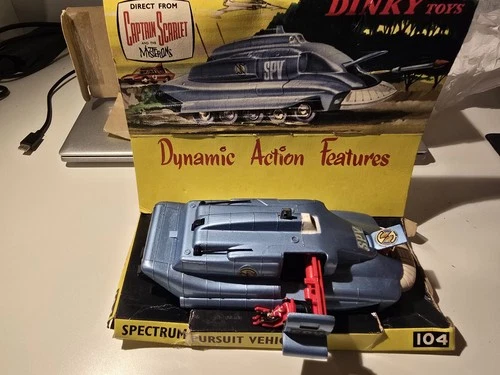 Captain Scarlet Spectrum Pursuit Dinky Toys Vintage No 104 In Original  Box