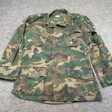 Vtg US Marines Field Jacket Woodland Camo Small Regular