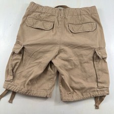 Y2K Abercrombie Fitch Cargo Shorts Men 31 x 10 Khaki Military Drawstrings Field