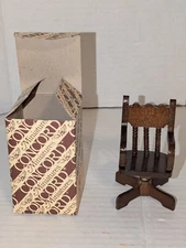 Vintage Concord Miniatures No. 4682 Desk Arm Chair 1:12 In Orig Open Box New