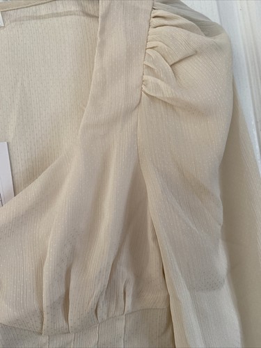 glamorous tall cream blouse size 10 new - Picture 5 of 9