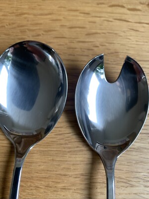 Auerhahn Edelstahl Besteck 1 Salatbesteck Poliert 20 cm 2 Teile