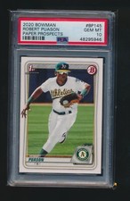 ROBERT PUASON 2020 BOWMAN PAPER PROSPECTS PSA 10 GEM MINT