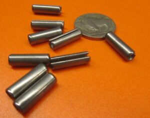 3/16" Dia x 1 1/8" Length Slotted Roll Spring Pin 50 pcs 420 Stainless Steel