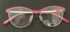 INFACE DANISH OPTICS IF8447-4321 MAGENTA / GOLD METAL EYEGLASSES FRAME 50-15-135