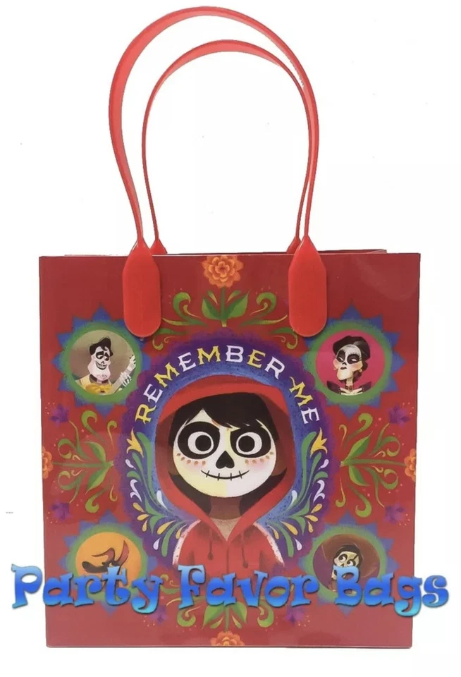 18 piezas Disney Pixar COCO Bolsas para Favor de Fiesta Caramelo Regalo de Cumpleaños Juguete Saco de Botín Foto 4 de 4