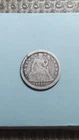 1842 Seated Liberty Silver Dime VG Details Scratch                          Y593