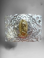 Guadalupe Virgin Cowboy Western Belt Buckle Hebilla Vaquera Virgen De Guadalupe