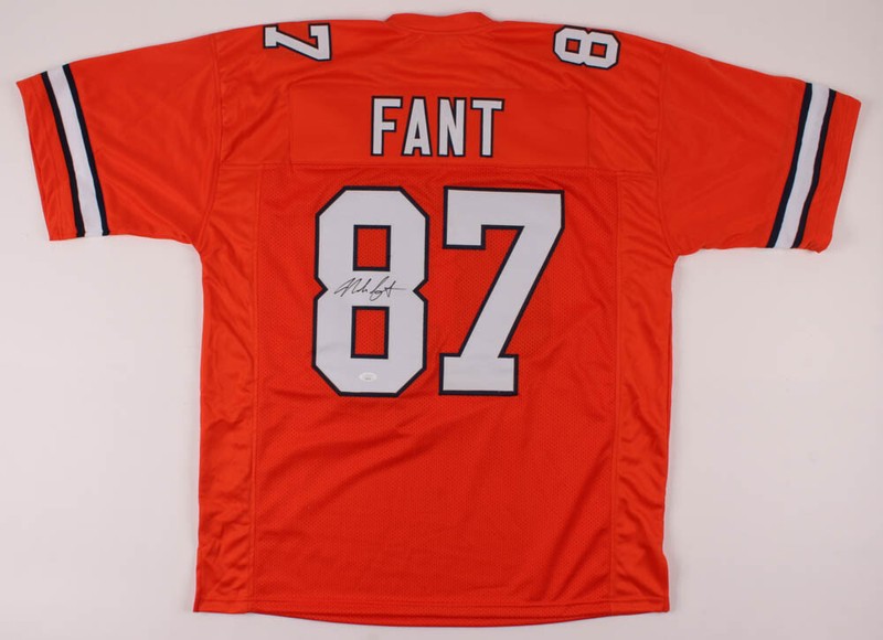 Noah Fant Signed Denver Broncos Jersey (JSA COA) 2019 1st Rd Draft Pick T.E.
