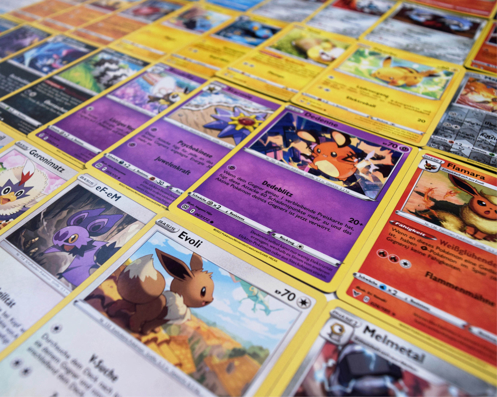 100 Pokemon Karten Sammlung inkl HOLOGRAFISCHE & REVERSE Karten