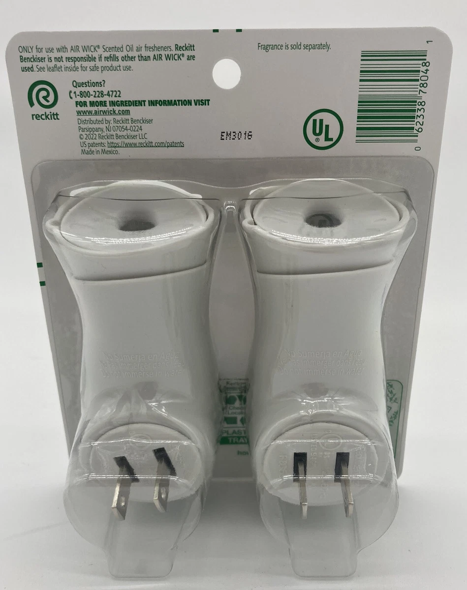 Air Wick Plug in Scented Oil Warmer, 2 ct, White color, Air Freshener,  Essential | eBay