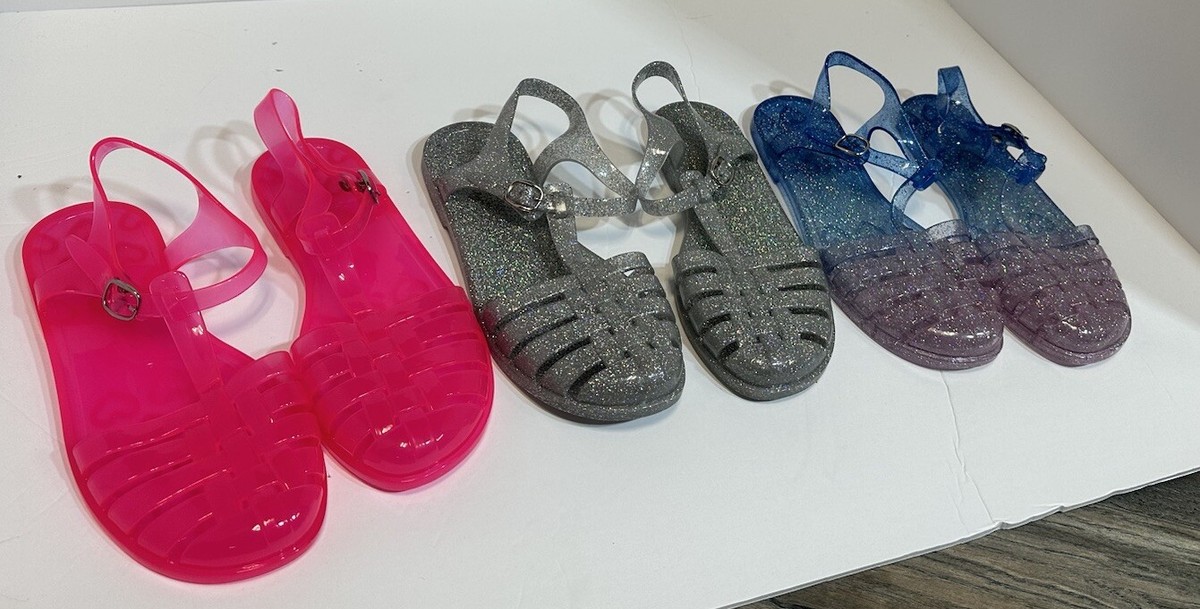 Girls Old Navy Pair Jellies Fisherman Sandals Jelly Shoes Size