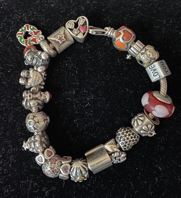 Pandora 14K Yellow Gold Charm Bracelet | eBay