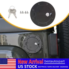 For Jeep Wrangler JK 2007-2017 2/4Door 1PCS Fuel Filler Door Gas Tank Cap Cover