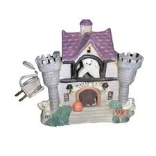 Halloween Haunted House of spooks Ceramic Lighted Table Top Decor