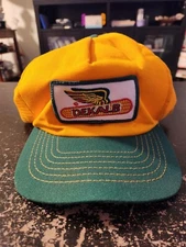 Vintage Dekalb Seed Corn Farm Hat Snapback Adjustable Retro Cap USA Yellow