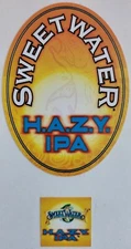 Sweetwater Brewing Company H.A.Z.Y. IPA Tap Handle Sticker Set Craft Beer New!!!
