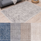 Vintage Design Non-Shed Stain Resistant Area Rugs for Living Room Bedroom