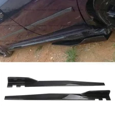for Hyundai Elantra 46" Side Skirt Extension Rocker Panel Splitter Black