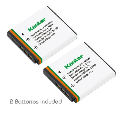2x Kastar Battery for Kodak KLIC-7001 EasyShare M1073 V550 V570 V610 V705 V750