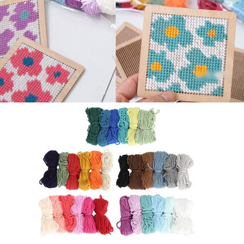 6PCS Embroidery Thread 4 Strands 10m Length Cross Stitch Embroidery Thread ♢ - Picture 3 of 27