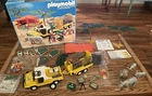 Vintage Playmobil #9768 Safari 1984 Hippo Jeep Tent ALMOST COMPLETE