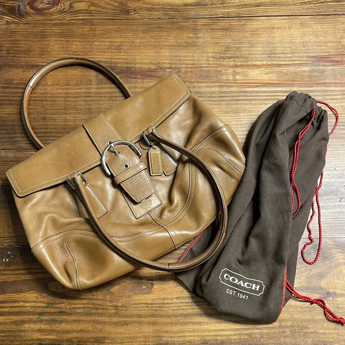 Coach cognac purse outlet