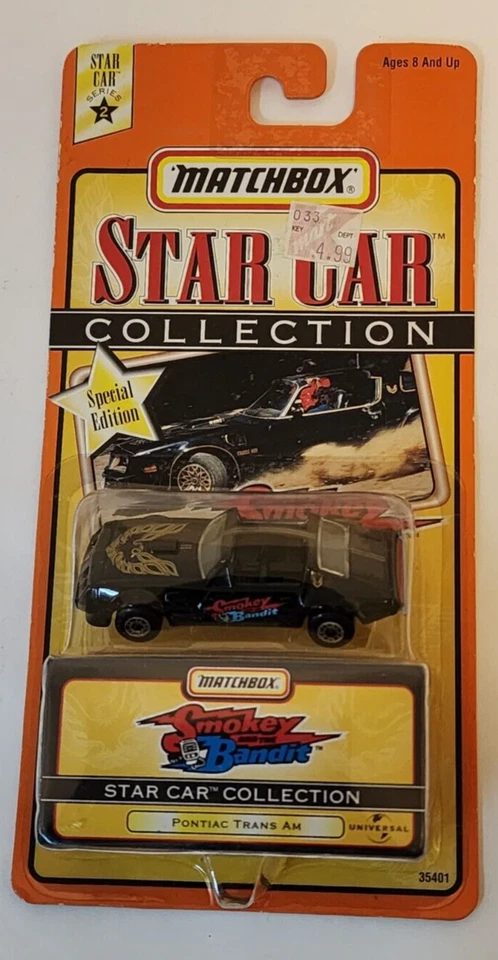 火柴盒 1/64 星汽车收藏 Smokey and the Bandit 1979 庞蒂亚克 Trans Am — 第 3/4 张图片