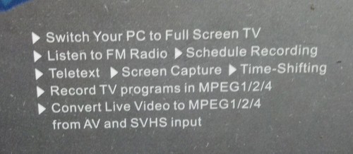 PCI TV Tuner / Video Capture new in box. Components sealed. Never used. - 第 2/5 張圖片