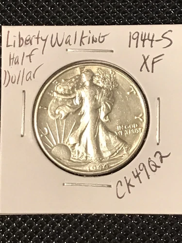 1944-S Liberty Walking Half Dollar  XF+  *Polished Cleaned*