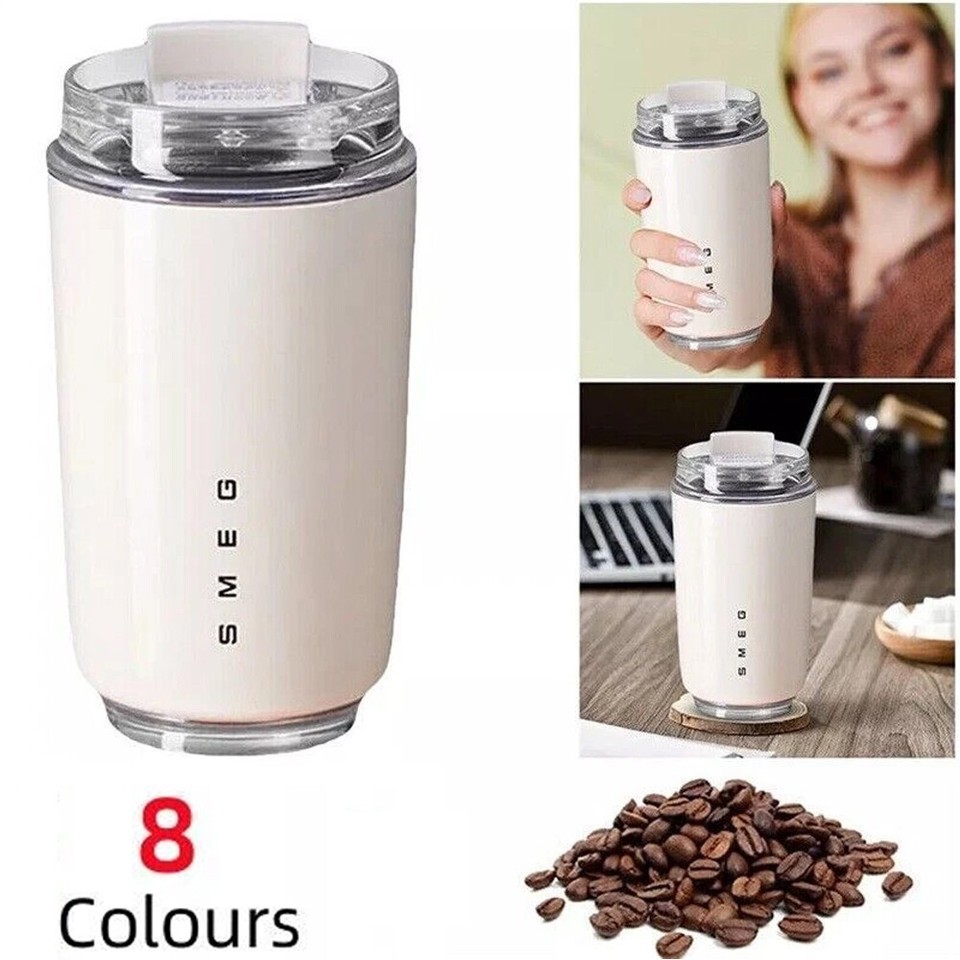 Taza de café 240 ml Smeg botella de agua de viaje de acero inoxidable taza aislada 8 colores