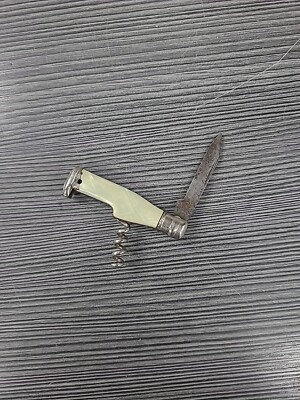 VINTAGE MOP MINI RICHARDS FOLDING KNIFE CORK SCREW BOTTLE SHAPE SHEFFIELD ENG