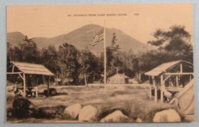 Mt. Katahdin From Camp Baxter, ME Maine Postcard (#7814)