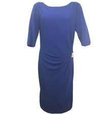Tahari Arthur S Levine Cobalt Royal Blue Dress Workwear 8? 10? See Measurement S