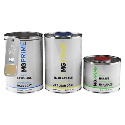 Autolack Dose Set für Nissan E23 Light Gold Metallic Prime Gold 2,5L