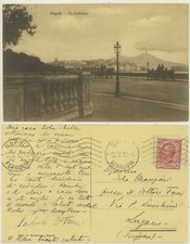 NAPLES - via PARTENOPE AND CARRIAGES 1918
