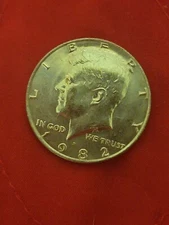 1982 D Kennedy Half Dollar Coin - circulated