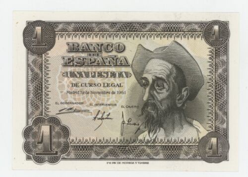 Spanien España 1 Peseta 19.11.1951 Pick 139.a UNC Banknote Stempelglanz